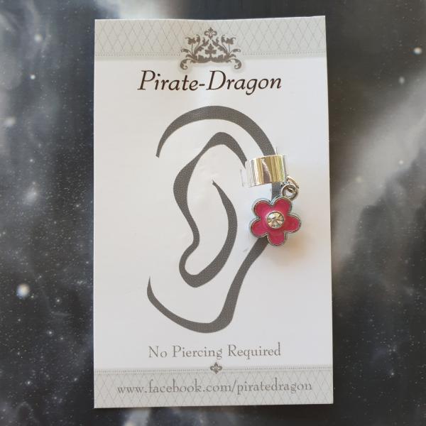 Pink Flower Non-Pierced Ear Cuff (EC9435) picture