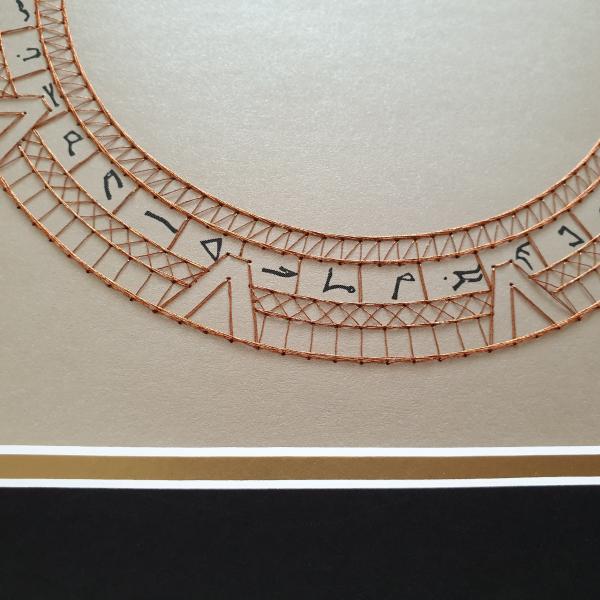 SG1 Stargate Inspired Card Embroidery Kit (Cream Card) picture