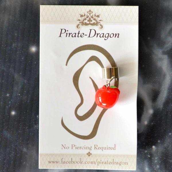 Red Apple Non-Pierced Ear Cuff (EC2856)