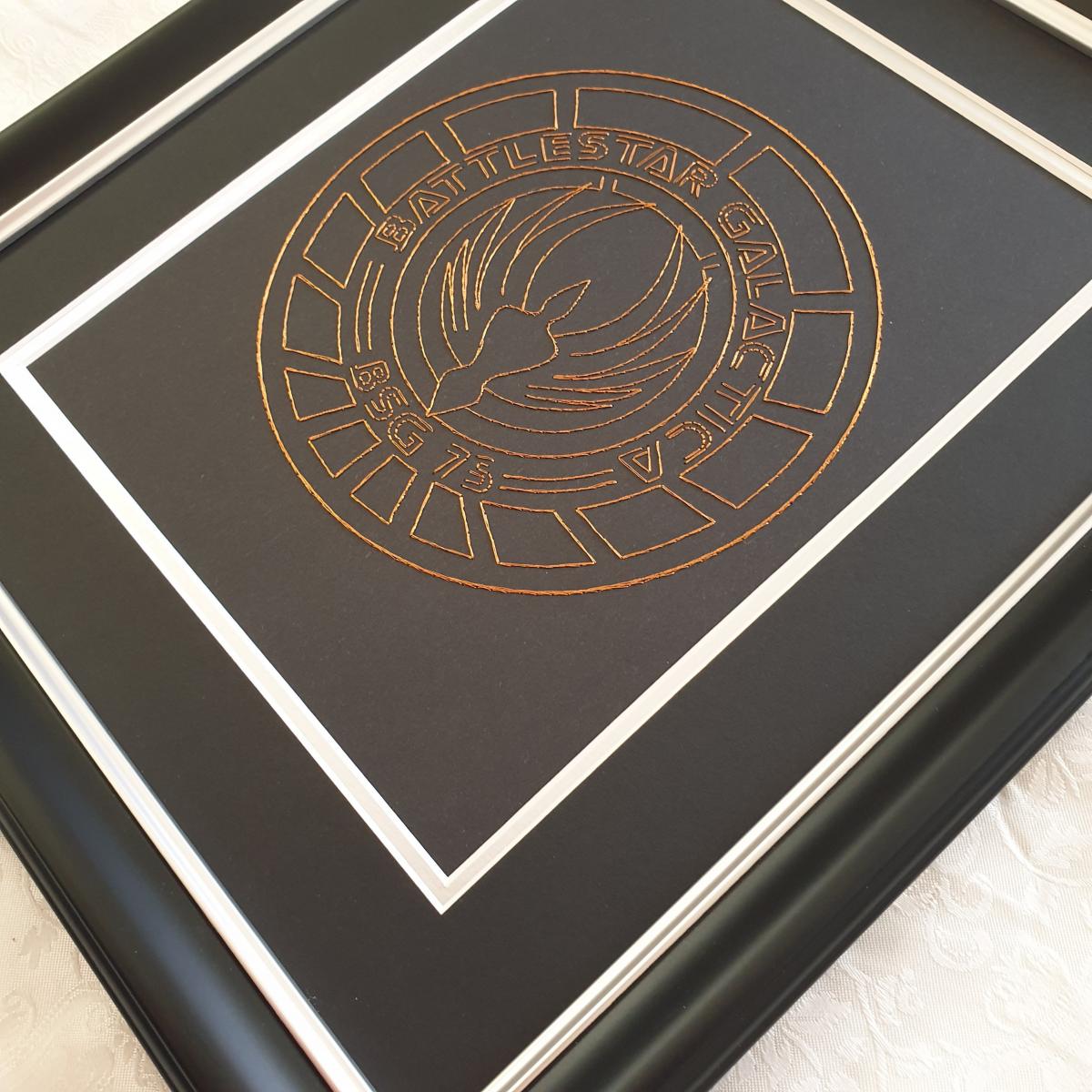 Battlestar Galactica BSG75 Inspired Card Embroidery Kit picture