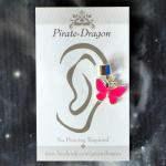 Pink Butterfly Non-Pierced Ear Cuff (EC9474)