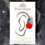 Red Apple Non-Pierced Ear Cuff (EC9416)