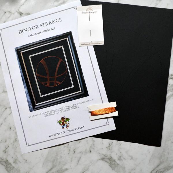 Dr Strange Card Embroidery Kit (Black Card)