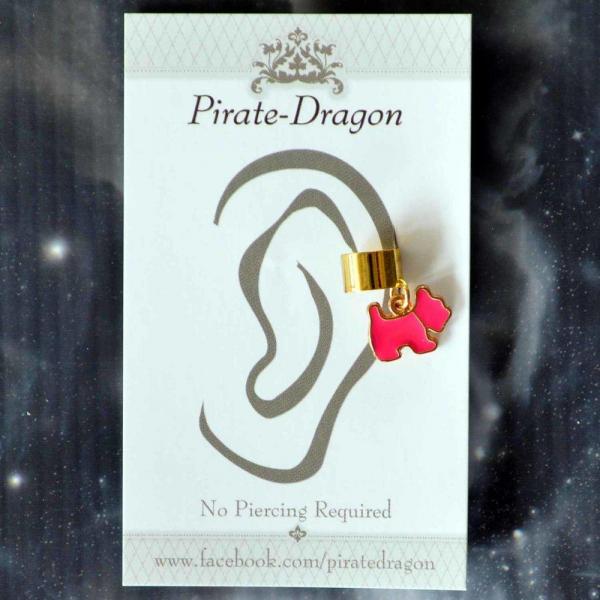 Pink Dog Non-Pierced Ear Cuff (EC9402)