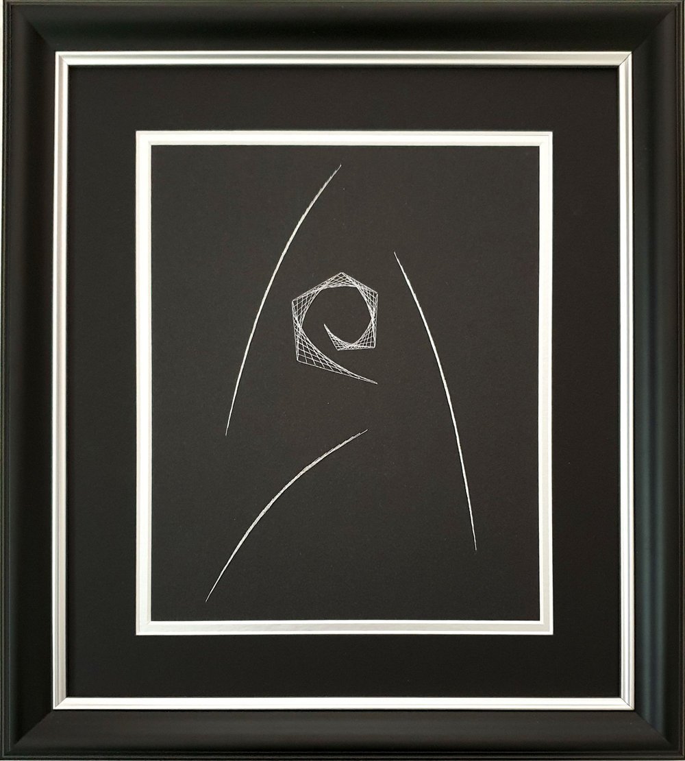 Star Trek - ENGINEERING Badge Inspired Card Embroidery Kit (Black Card) picture