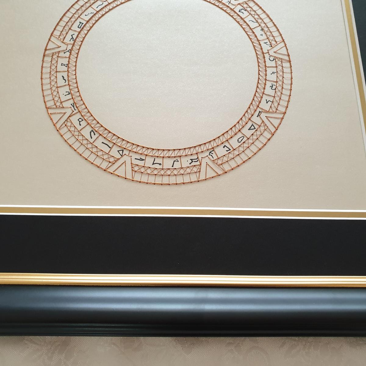 SG1 Stargate Inspired Card Embroidery Kit (Cream Card) picture