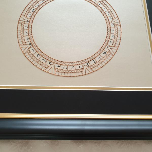 SG1 Stargate Inspired Card Embroidery Kit (Cream Card) picture