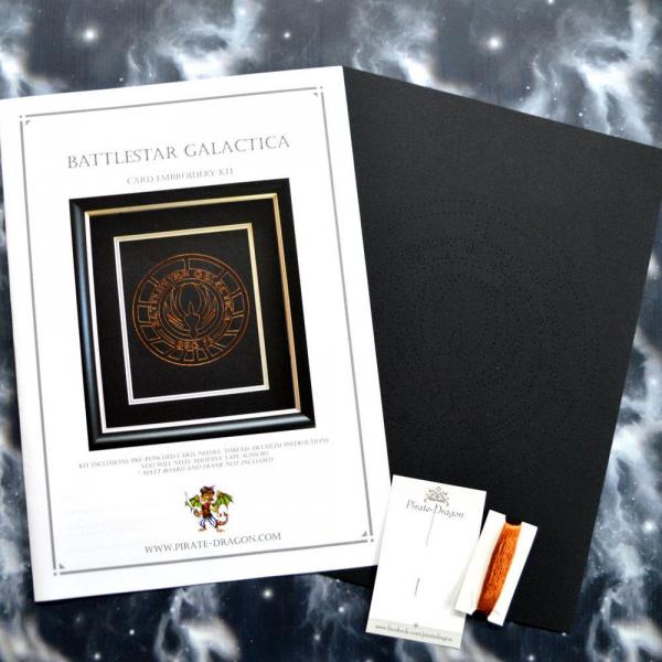 Battlestar Galactica BSG75 Inspired Card Embroidery Kit picture