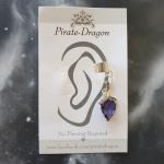 Purple Gem Non-Pierced Ear Cuff (EC9168)