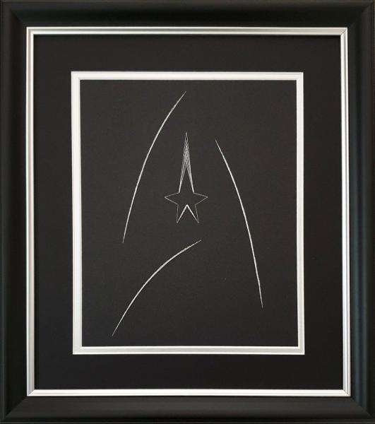 Star Trek - 4 x Badge Inspired Card Embroidery Kit (Black Card) picture