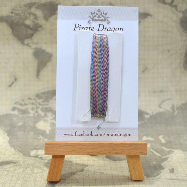 Rainbow/White Twist Metallic Thread 50m (TM014) picture