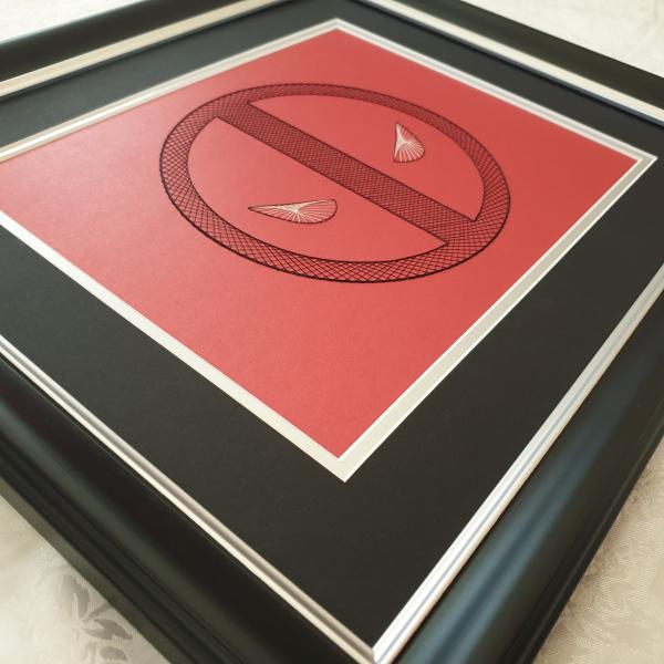 Deadpool Inspired Card Embroidery Kit (Red Card) picture