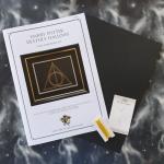 Harry Potter Deathly Hallows Inspired Card Embroidery Kit (Black Card)