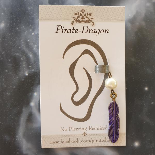 Purple Feather Non-Pierced Ear Cuff (EC2825) picture