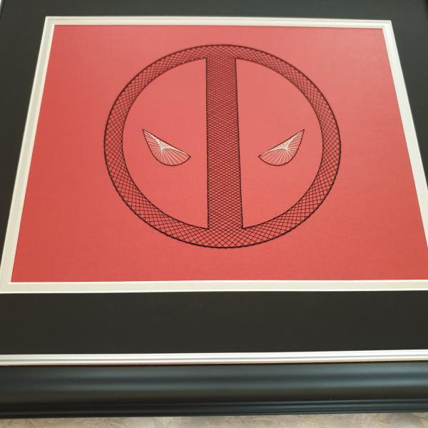 Deadpool Inspired Card Embroidery Kit (Red Card) picture