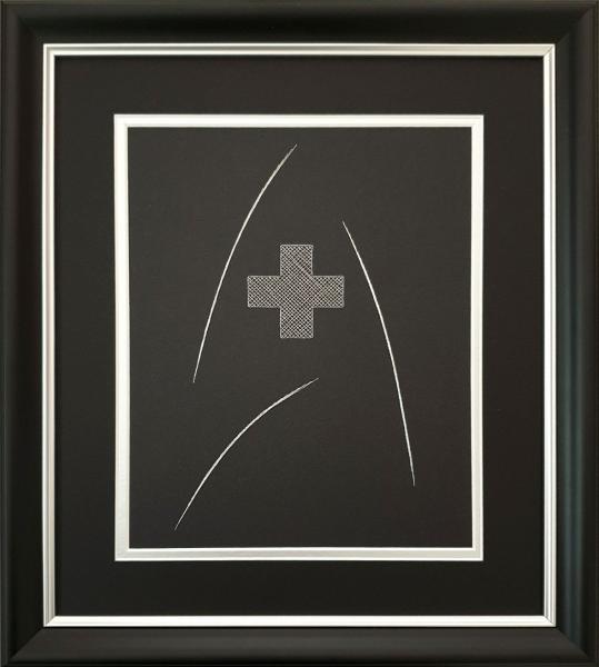 Star Trek - 4 x Badge Inspired Card Embroidery Kit (Black Card) picture