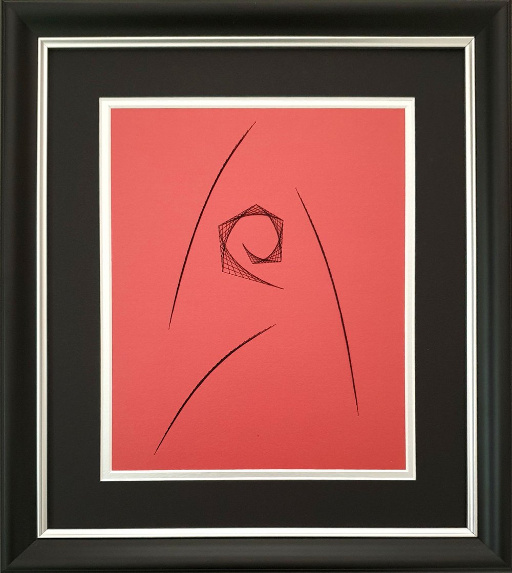 Star Trek - ENGINEERING Badge Inspired Card Embroidery Kit (Red Card) picture