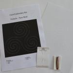 Triskele (Teen Wolf) Inspired Card Embroidery Kit (White Card)