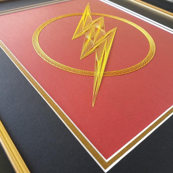 The Flash Inspired Card Embroidery Kit (Red Card) picture