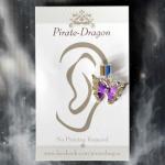 Purple Butterfly Non-Pierced Ear Cuff (EC9237)