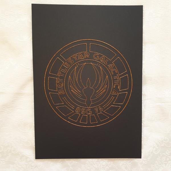 Battlestar Galactica BSG75 Inspired Card Embroidery Kit picture