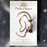 Orange & Black Fish Non-Pierced Ear Cuff (EC2945)