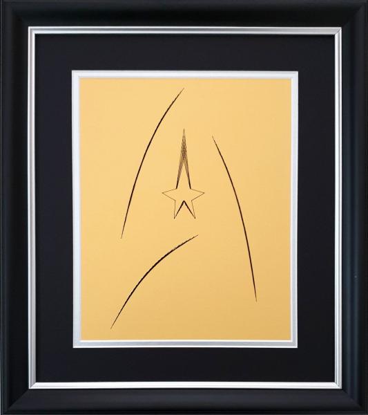 Star Trek - COMMAND Badge Inspired Card Embroidery Kit (Yellow Card) picture