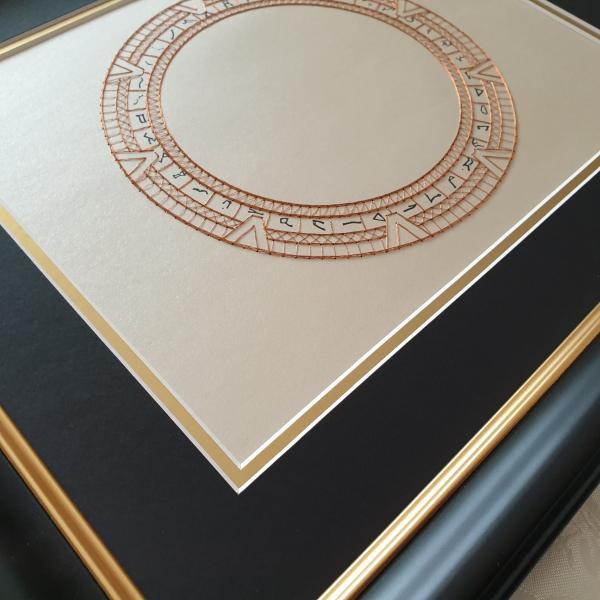 SG1 Stargate Inspired Card Embroidery Kit (Cream Card) picture