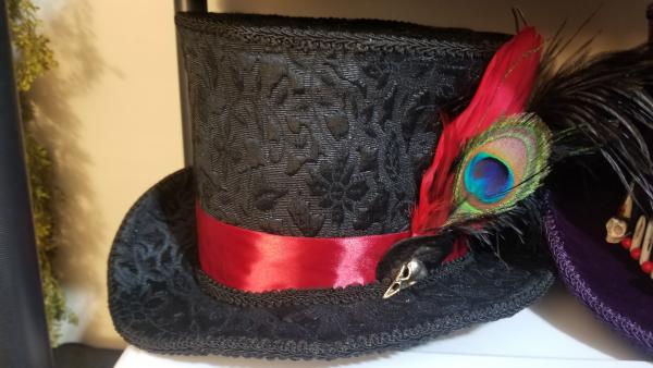 Black Brocade Top Hat picture
