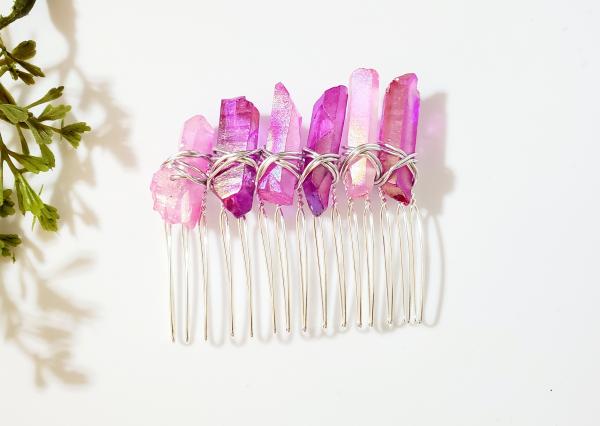Natural Crystal Point Hair Comb picture