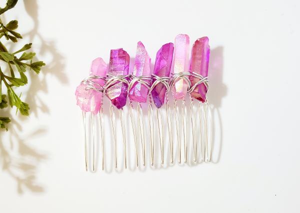 Natural Crystal Point Hair Comb picture