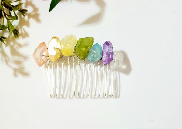 Natural Crystal Point Hair Comb picture