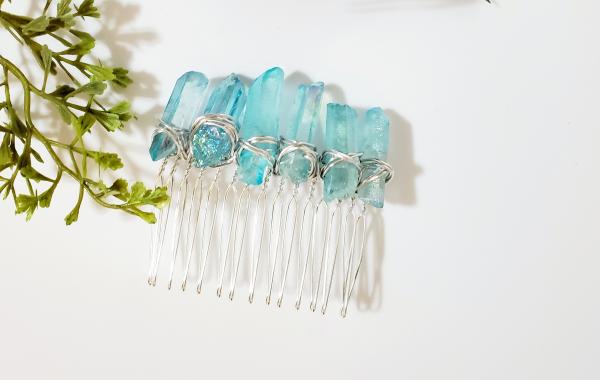 Natural Crystal Point Hair Comb picture