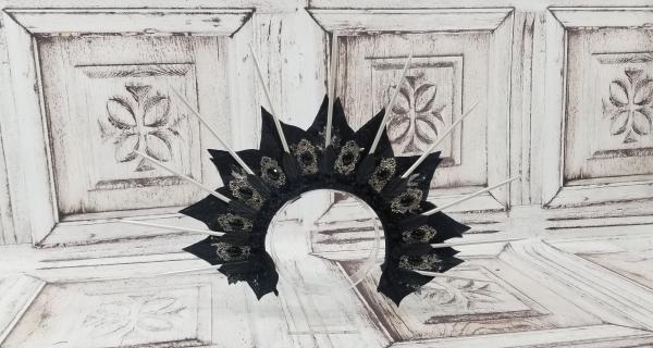 Gothic Spiked Halo, Wiccan, Pagan, Halo Crown picture