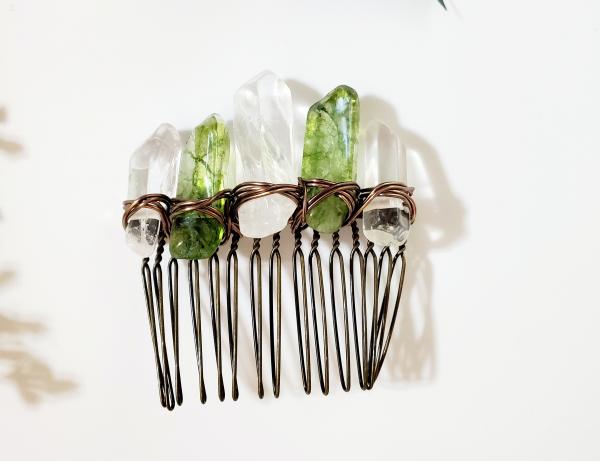 Natural Crystal Point Hair Comb picture