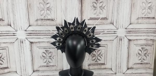 Gothic Spiked Halo, Wiccan, Pagan, Halo Crown picture
