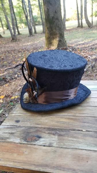 Voodoo Black Brocade Top Hat picture