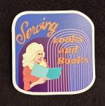 Serving Looks and Books Sticker
