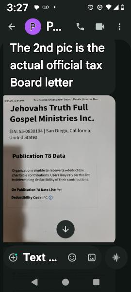 UFC-SD & Jehovah Truth Full Gospel Ministries Inc.