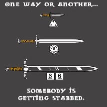 One Way Or Another, Someone is Getting Stabbed Shirt picture