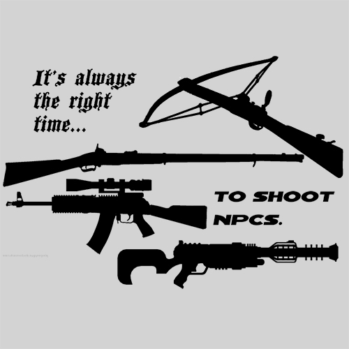 Shooting NPC's Shirt