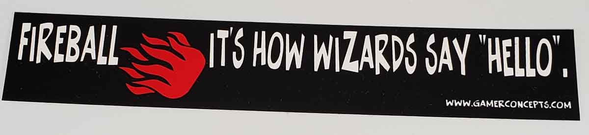 Hello, Fireball Bumber Sticker - Eventeny