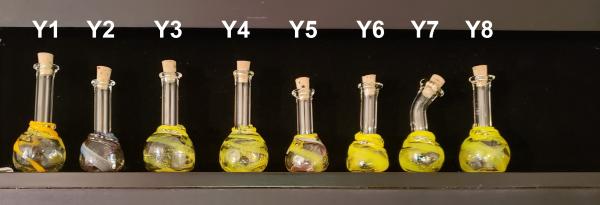 Yellow UV Reactive Potion Bottles picture