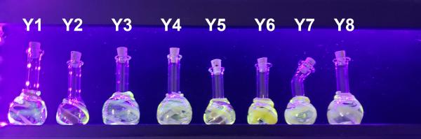 Yellow UV Reactive Potion Bottles picture