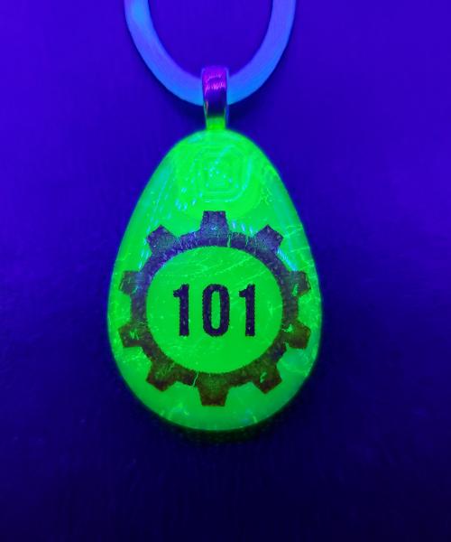 Uranium Glass Vault 101 Pendant