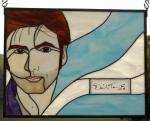 David Tennant ORIGINAL AUTOGRAPH Stained Glass Panel Commission