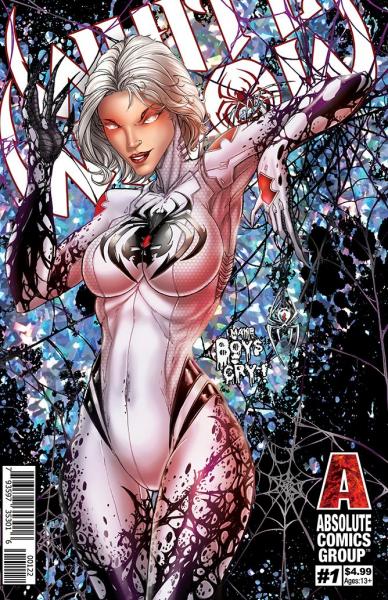 White Widow #1B2 - Silver Splatter Extended Edition (2nd Printing) picture