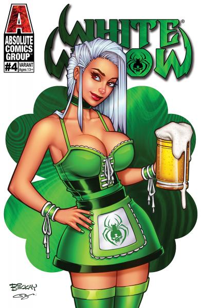 White Widow #4StA - St. Patrick's Day 2020 Trade Foil picture