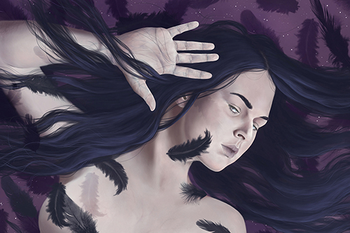 Raven Queen Rising Print picture