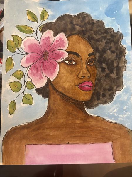 Blooming In Her Own Time Watercolor Art Print